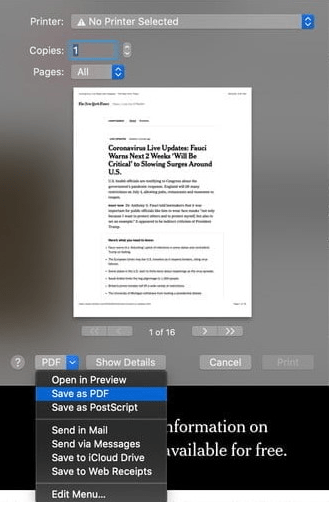 Web Sayfasını PDF Olarak Kaydetme Screenshot 8 1 - Web Sayfasını PDF Olarak Kaydetme