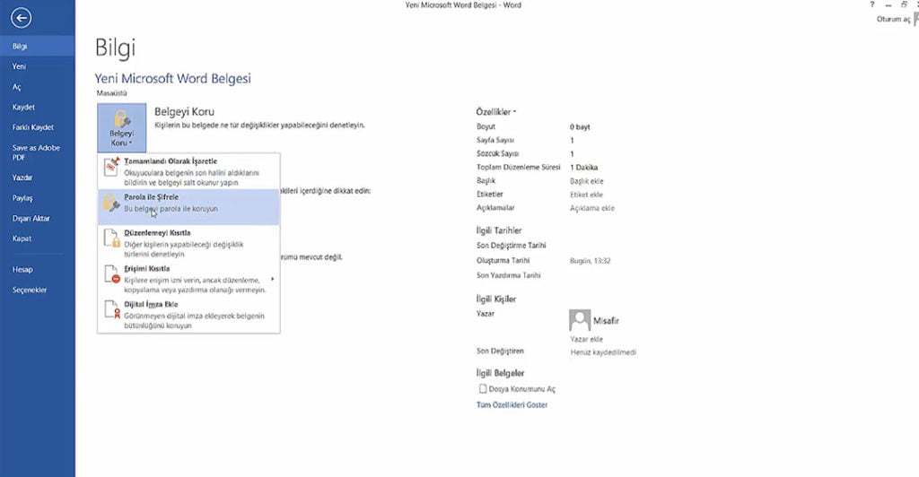 Word Belgelerini Şifreleme word belgelerinizi sifreleyin 03 - Word Belgelerini Şifreleme