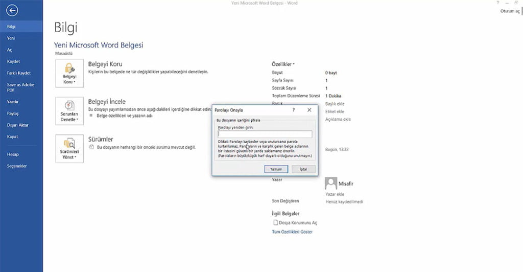 Word Belgelerini Şifreleme word belgelerinizi sifreleyin 05 - Word Belgelerini Şifreleme