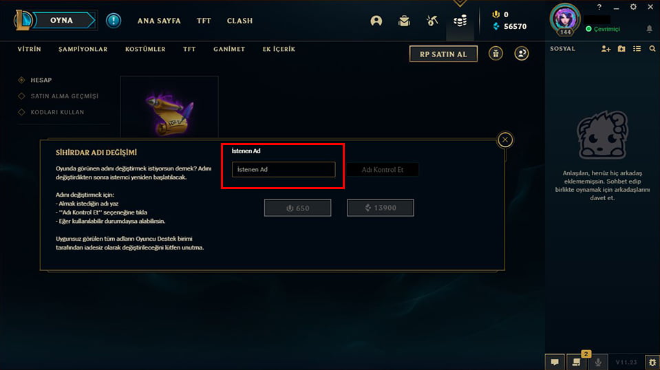 League of Legends Sihirdar Adı Nasıl Değiştirilir? league of legends sihirdar adi nasil degistirilir 05 - League of Legends Sihirdar Adı Nasıl Değiştirilir?