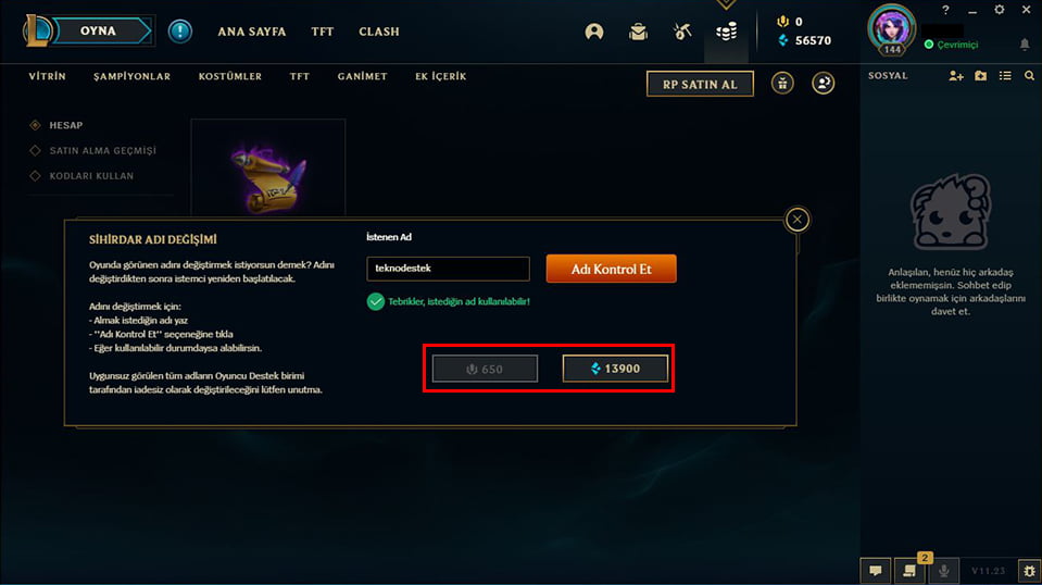 league of legends sihirdar adi nasil degistirilir 06 - League of Legends Sihirdar Adı Nasıl Değiştirilir?