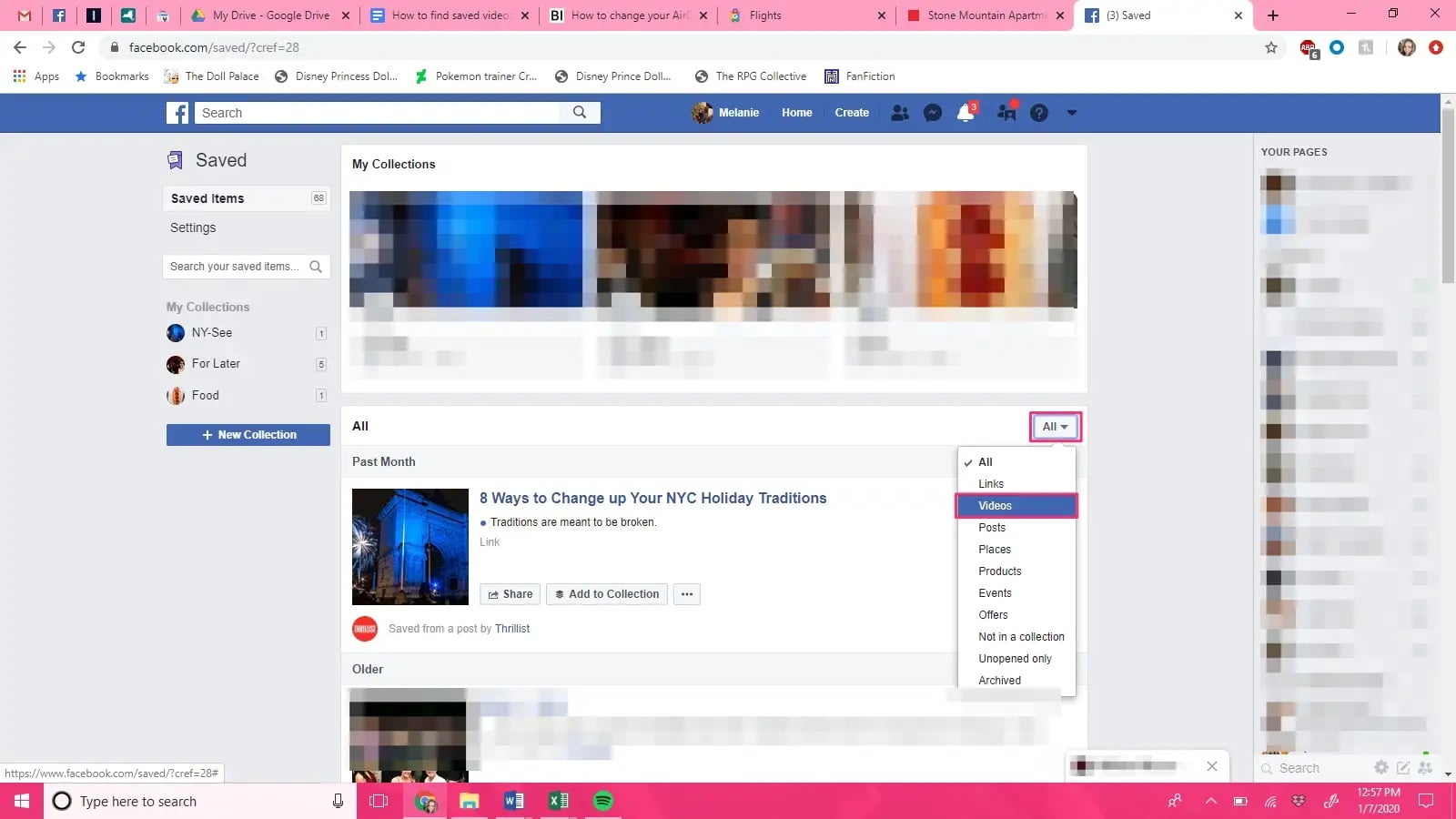 Facebook'ta Kayıtlı Videolar Nasıl Bulunur