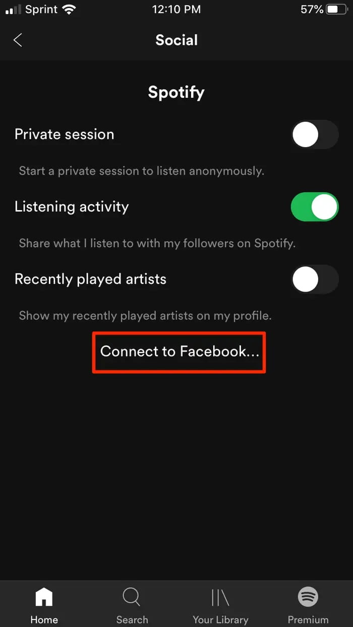 Bilgisayar veya Mobil Cihaz ile Spotify Hesabi Facebooka Nasil Baglanir 2