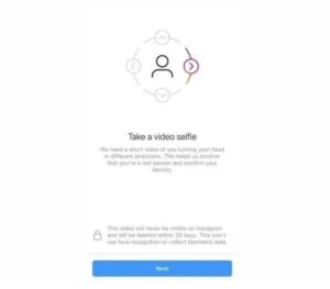 instagram resim 1 1 - Instagram Doğrulama İçin Artık Öz Çekim Videoları Getiriyor.