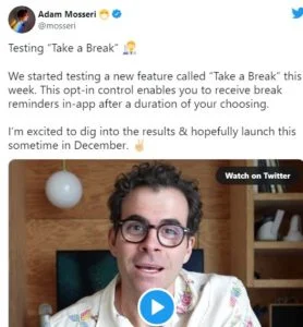 instagram resim 2 2 - Instagram bir "Mola Ver" İstemini Test Ediyor