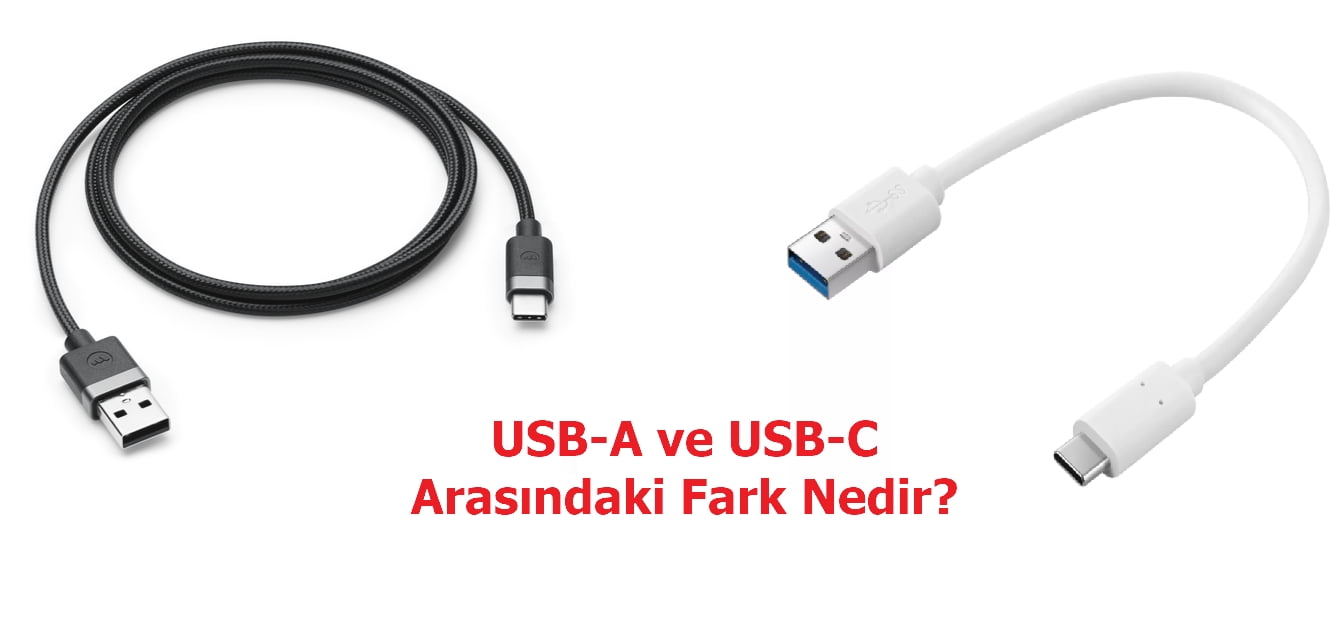 usb a ve usb c arasindaki fark nedir ongorsel - USB-A ve USB-C USB Konektörleri