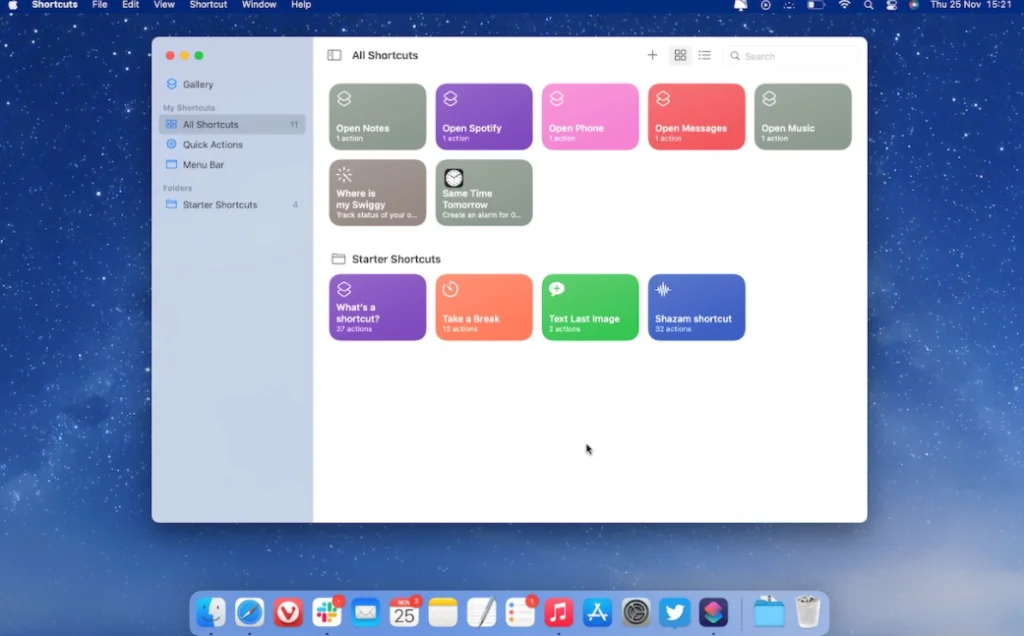 MacOS Monterey'de Kısayollar Nasıl Çalıştırılır?