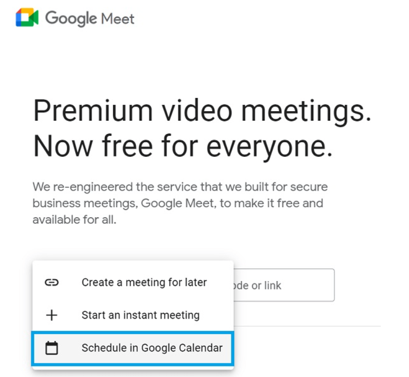 Google Meet Nasıl Planlanır