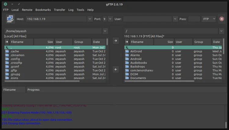 Linux için En İyi 5 FTP İstemcisi 3 - Linux için En İyi 5 FTP İstemcisi