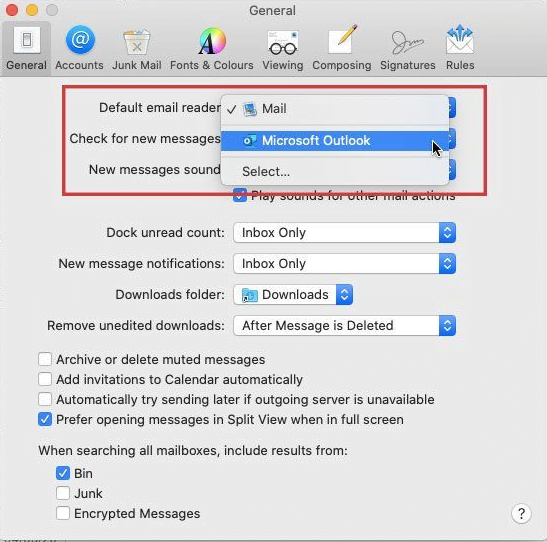 mac ve windows pcde outlooku varsayilan yapma ve birincil hesap ayarlama 4 - Mac ve Windows' da Outlook Hesap Ayarı