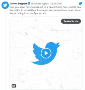 twitter spaces resim 2 - Twitter Spaces Artık Web'de Kayıt Dinletiyor.