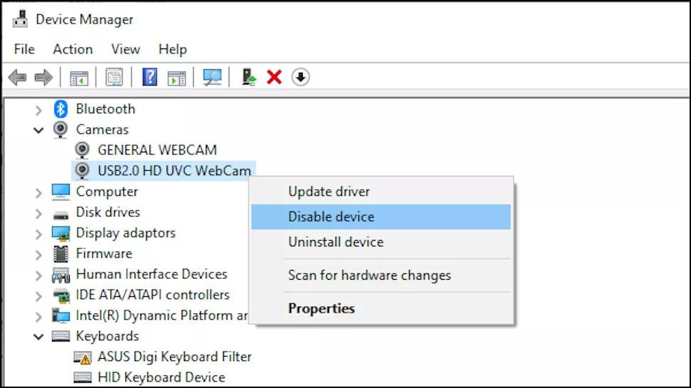 webcamresim2 - Web Kamera ayarları,Web kamera nasıl devre dışı bırakılır