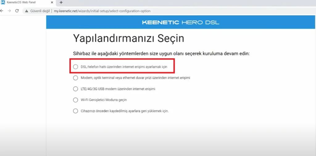 Keenetic Hero DSL AC1300 Modem Kurulumu Keenetic Hero DSL AC1300 Modem Kurulumu Nasıl Yapılır