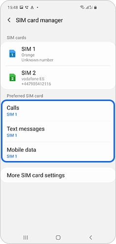 Samsung Telefonlarda Cift SIM Kart Ayarlari 10