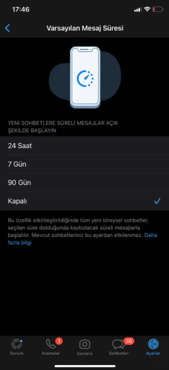 WhatsApp kaybolan mesajlar nasıl kullanılır image 1 - WhatsApp kaybolan mesajlar nasıl kullanılır