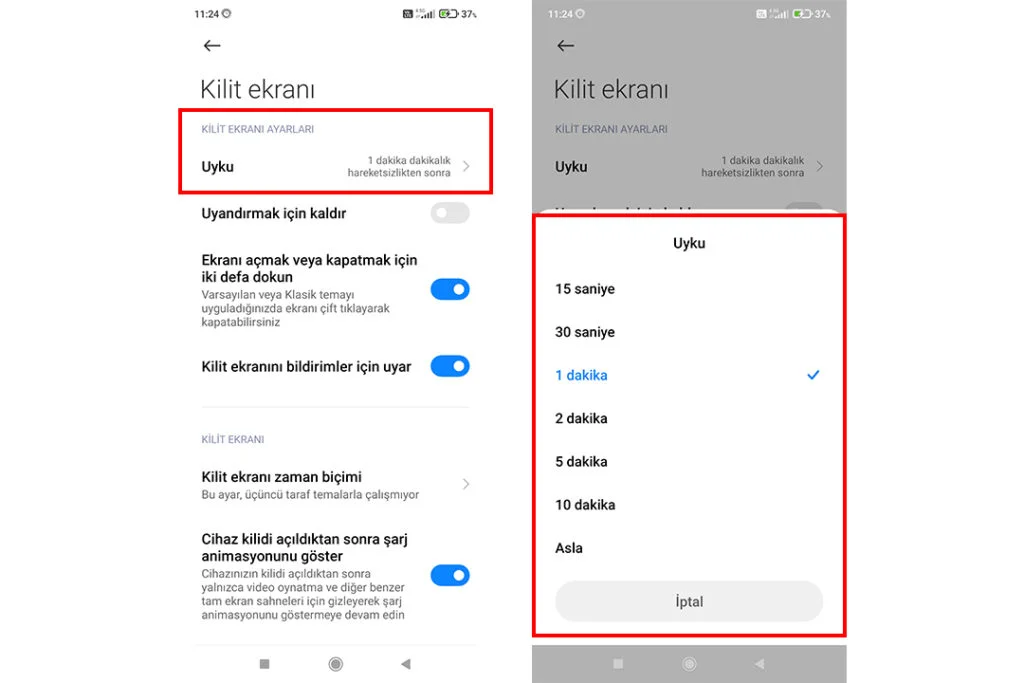 Xiaomi ekran kilidi süresi nasıl uzatılır? xiaomi, ekran süresi, ekran kilit süresi