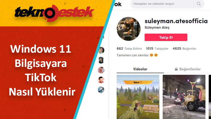 Bilgisayara TikTok Nasıl Yüklenir