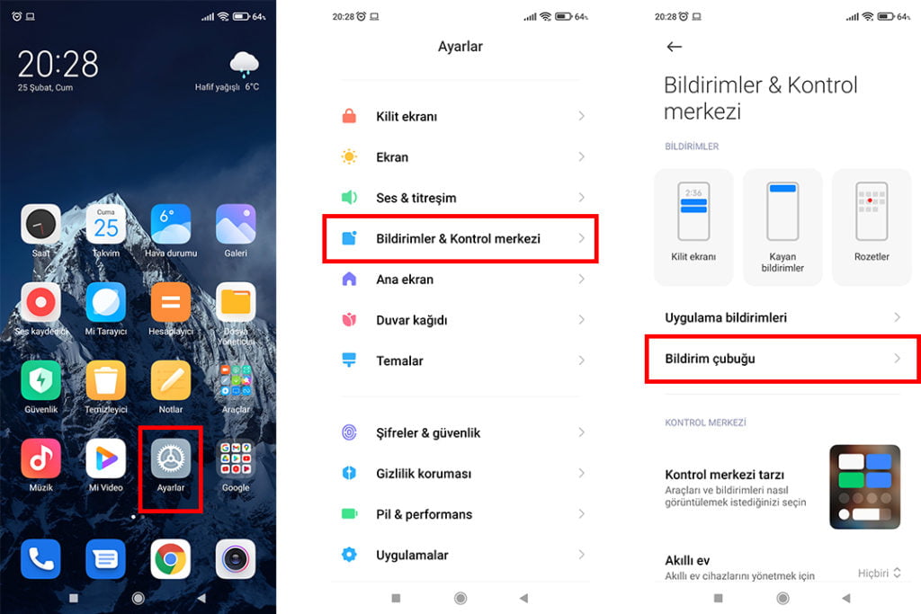 xiaomi,bildirim içeriği gizleme,kilit ekranı