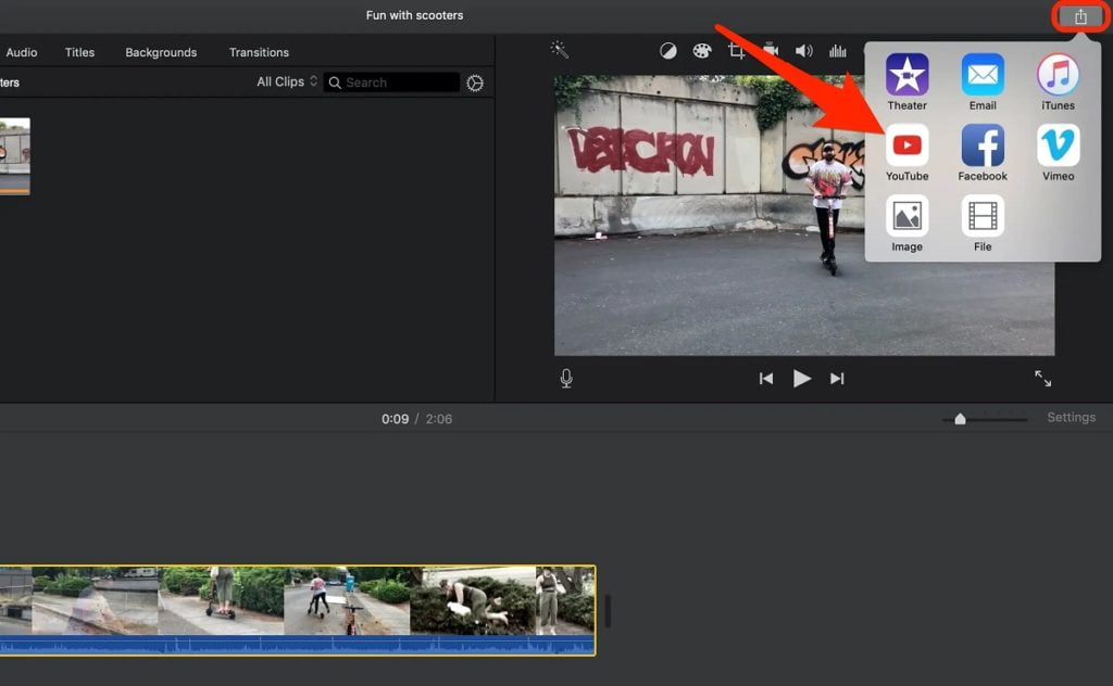 Macte iMovie Uygulamasi ile YouTubea iMovie Videosu Yukleme 2