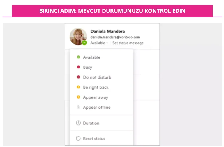 teamsresim2 - Microsoft Teams aktivite durumunuz nasıl değiştirilir?