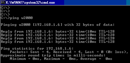 Ping Komutunu Kullanma 1 - Ping Komutunu Kullanma - Ev Ağı Testi