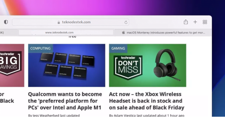 montereyresim2 - Mac OS Monterey Safari 15 tasarımını normale döndürme