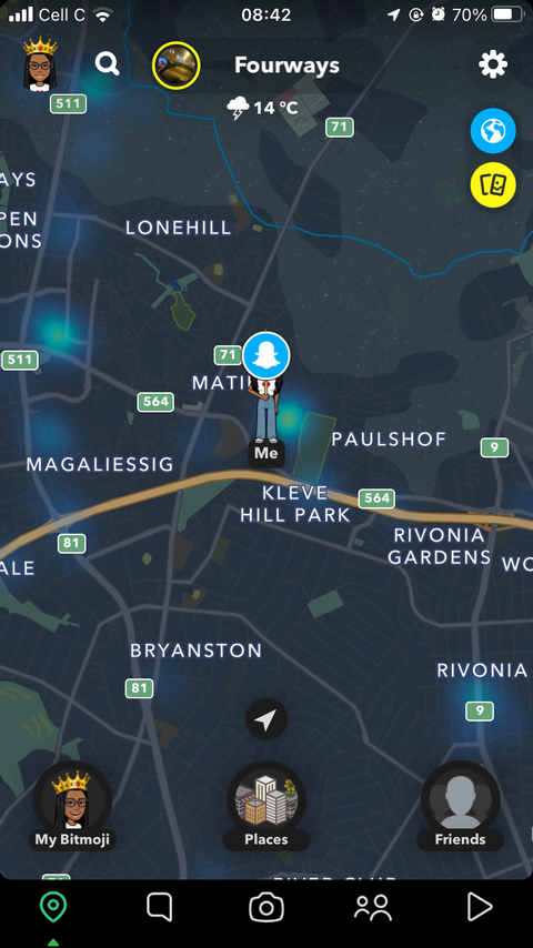 Snap Harita Katmanlarını