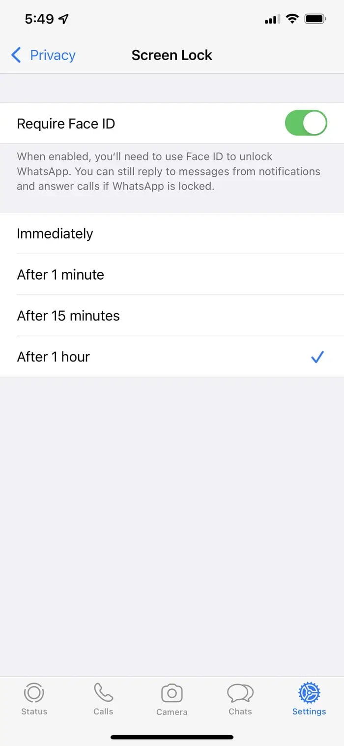 WhatsApp Güvenliği için WhatsApp'ı Kilitleme