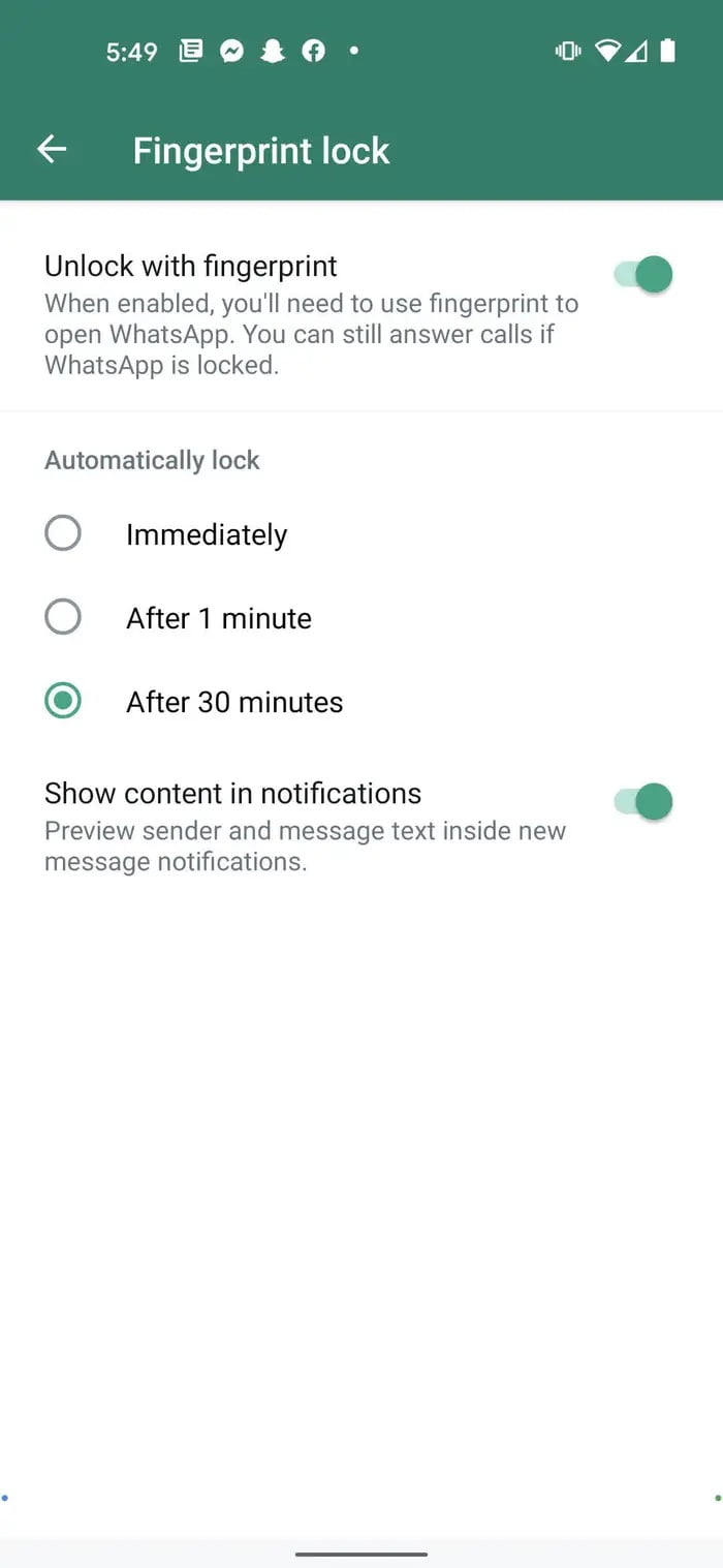 WhatsApp Güvenliği için WhatsApp'ı Kilitleme
