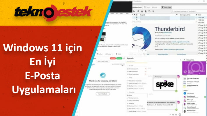 Windows 11 için en iyi E-Posta Uygulamaları Windows 11 için en iyi e-posta uygulamaları nelerdir?