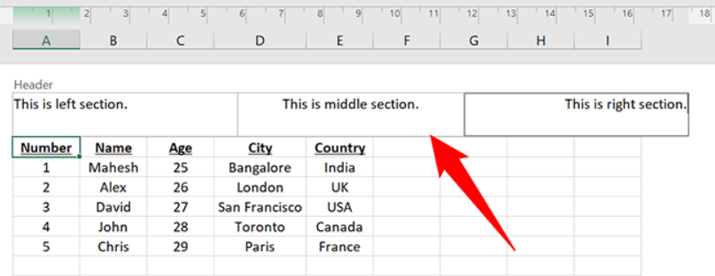 Excel'de Başlık Nasıl Eklenir