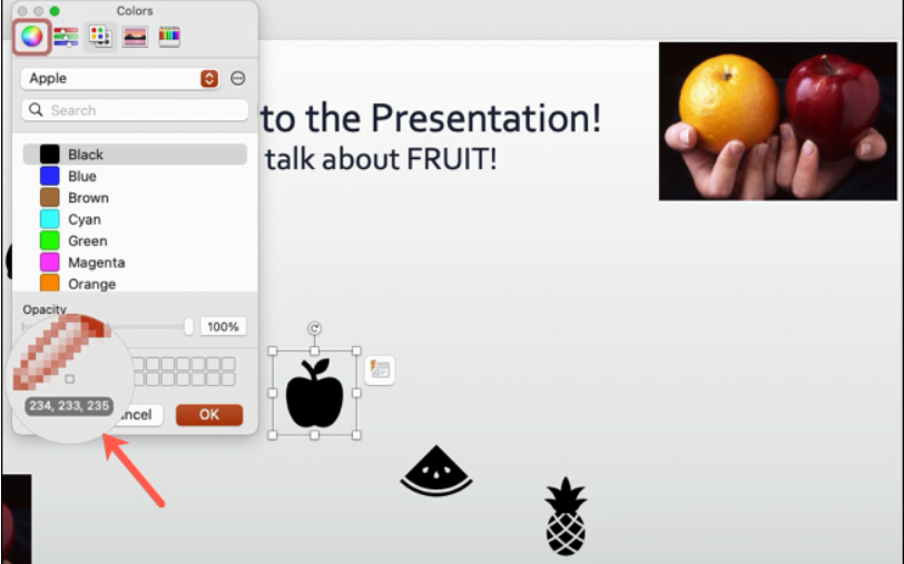 Mac'te PowerPoint'te Damlalığı kullanma