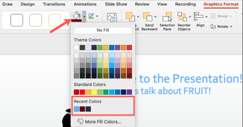 Mac'te PowerPoint'te Damlalığı kullanma
