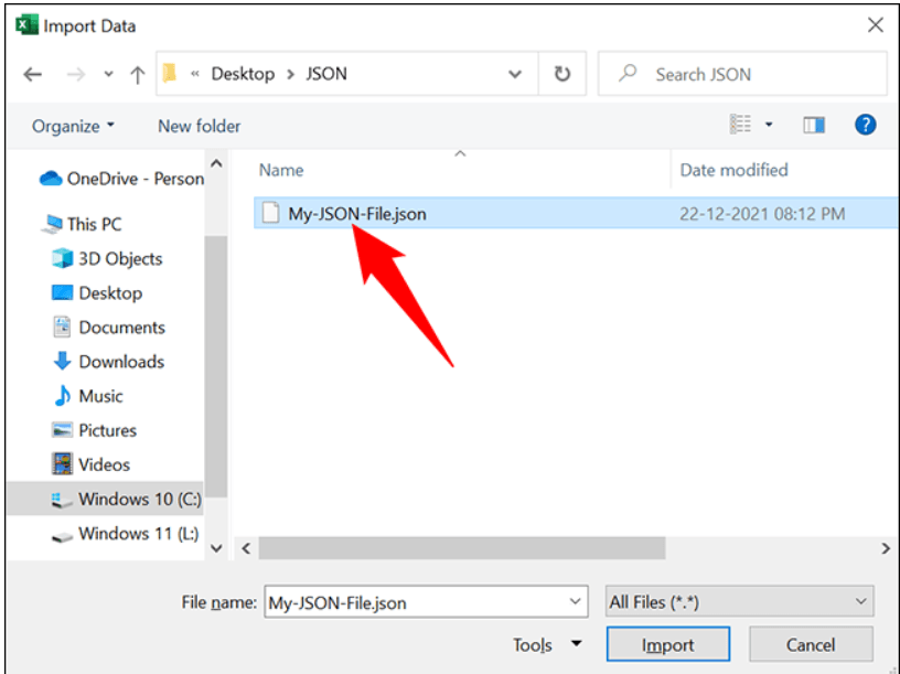 JSON Dosyasını Excel Dönüştürme
