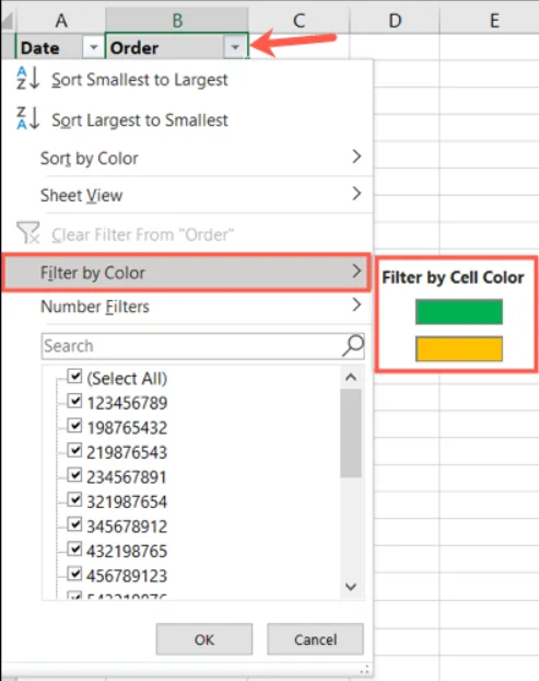 Microsoft Excel'de Renkli Hücreler Nasıl Sayılır