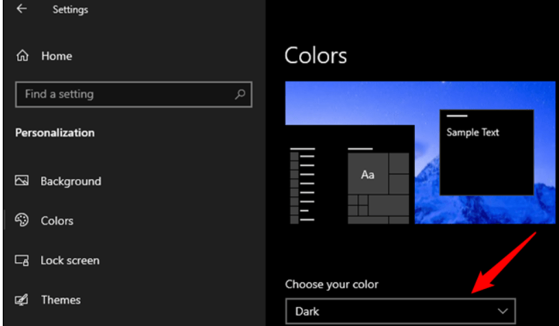 Windows 10'da Karanlık Mod Nasıl Etkinleştirilir