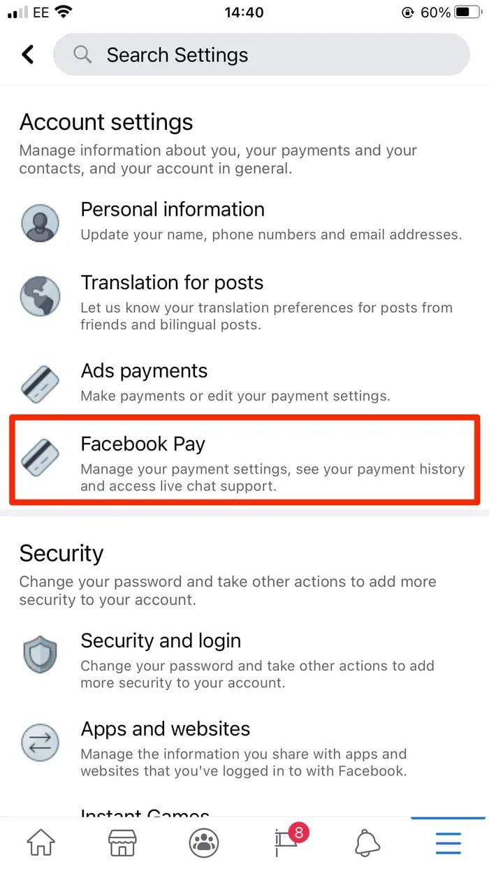 Facebook Instagram Messenger ve WhatsApp ile Ödeme Yapma