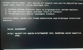 Bilgisayarınızın Çökeceğini gösterir uyarı işaretleri