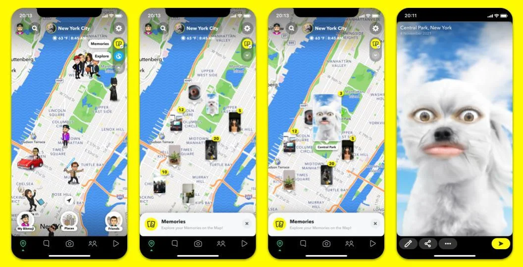 Snap Harita Katmanlarını