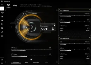 armoury create - ASUS Tuf F15 Overclock
