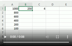 Microsoft Excel'de Sayılar Nasıl Bölünür