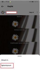 Instagram Keşfet Sıfırlaması ilgilenmiyorum r 1 - Instagram Keşfet Sıfırlaması