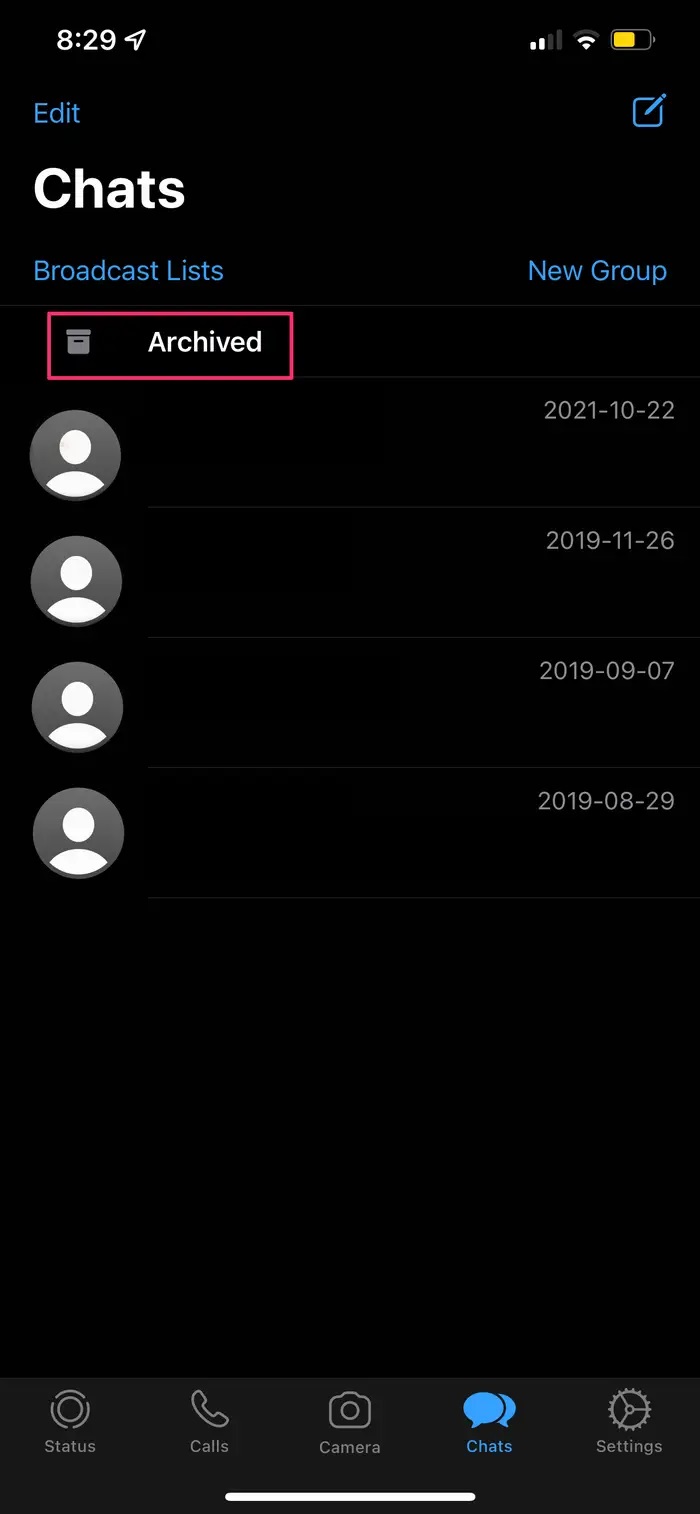 WhatsApp Mesajlarını Gizleme