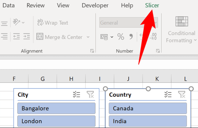 Excel'de Dilimleyiciler Nasıl Oluşturulur