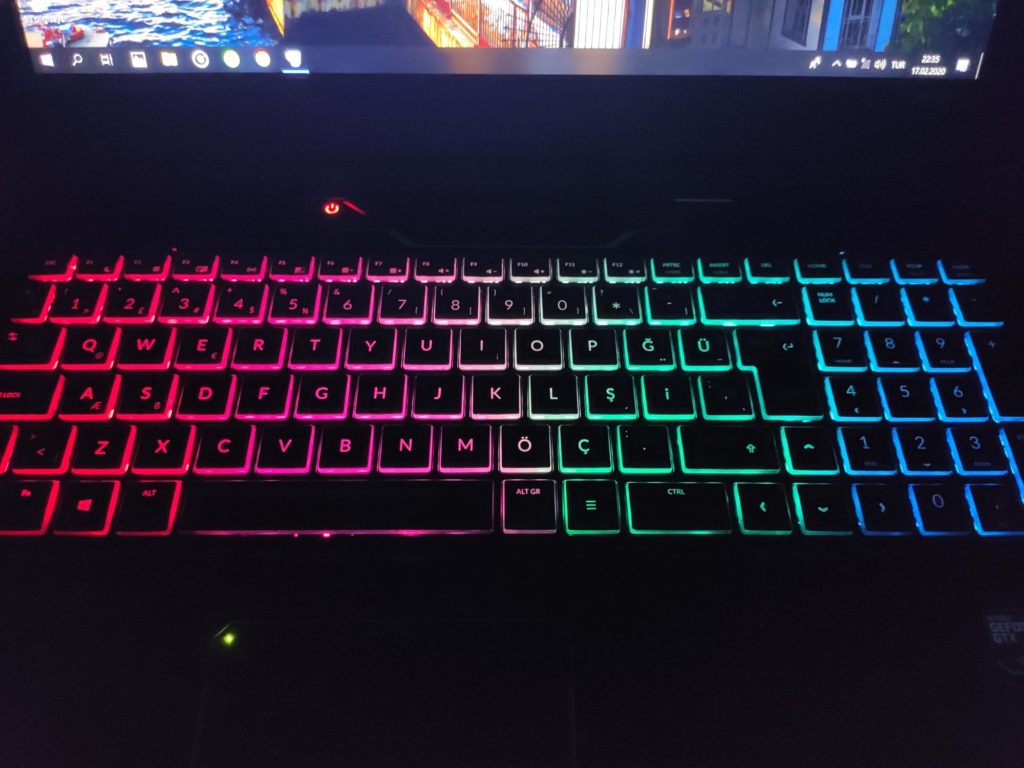 Monster Notebook Klavye RGB Ayari