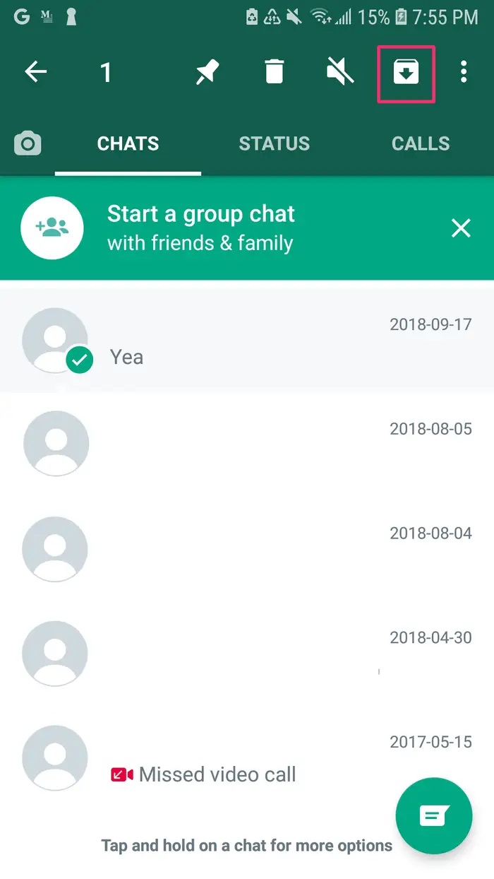 WhatsApp Mesajlarını Gizleme