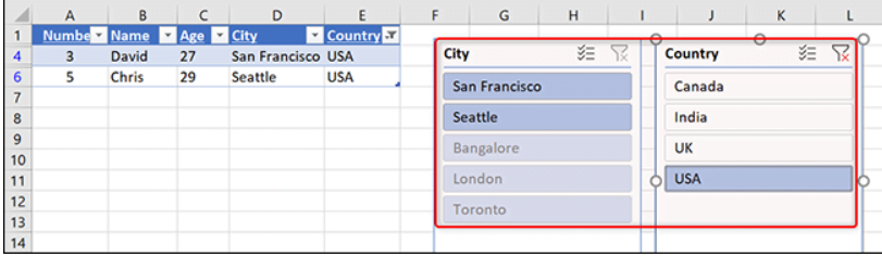 Excel'de Dilimleyiciler Nasıl Oluşturulur