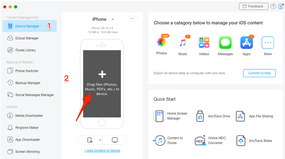 Fotoğrafları Mac'ten iPhone'a Aktarma