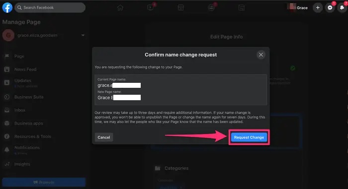 Facebookta Sayfa Ismini Degistirme 4 - Facebook'ta Sayfa İsmini Değiştirme