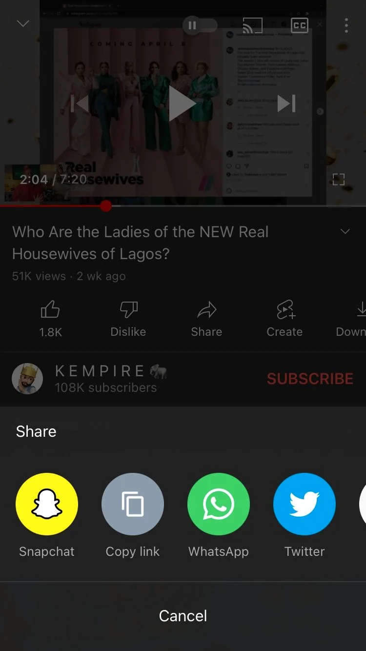 snapchat resim2 - Snapchat ile YouTube videolarını Paylaşma